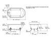 Scheme Bath tub Iron Works Kohler 2015 K-710-P5-0 Contemporary / Modern