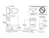 Scheme Floor mounted toilet Wellworth Kohler 2015 K-3998-0 Contemporary / Modern