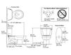 Scheme Floor mounted toilet Wellworth Kohler 2015 K-3577-RA-0 Contemporary / Modern