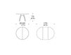 Scheme Dining table BRAMANTE Estel Group Day D741001 Contemporary / Modern