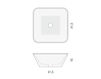Scheme Countertop wash basin Kreoo 2016 Bowl n° 6 Contemporary / Modern