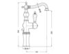 Scheme Wash basin mixer Phoenix Gaia 2017 RN3317 Art Deco / Art Nouveau