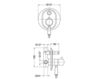 Scheme Thermostatic mixer Canterbury Gaia 2017 RB6378 Art Deco / Art Nouveau