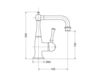 Scheme Wash basin mixer Gaia 2017 RB6413 Art Deco / Art Nouveau