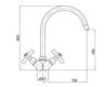 Scheme Wash basin mixer Newport Gaia 2017 RB039 Art Deco / Art Nouveau