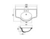Scheme Countertop wash basin Gaia 2017 LAVAB110D Art Deco / Art Nouveau