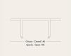 Scheme Dining table Marchi Group COMPLEMENTI NEW ONE Contemporary / Modern
