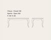 Scheme Dining table Marchi Group COMPLEMENTI DUBLINO Contemporary / Modern