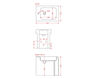 Scheme Floor mounted bidet Art Ceram 2017 LFB004 Contemporary / Modern