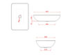 Scheme Countertop wash basin Art Ceram 2017 TAL001 Contemporary / Modern
