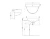 Scheme Wall mounted wash basin Art Ceram 2017 WLL002 Contemporary / Modern