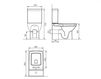 Scheme Floor mounted toilet Palazzani Ceramica-novita C48601 Contemporary / Modern