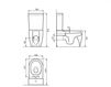 Scheme Floor mounted toilet Palazzani Ceramica-novita C16603 Contemporary / Modern