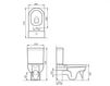 Scheme Floor mounted toilet Palazzani Ceramica-novita C08603 Contemporary / Modern