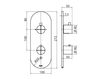 Scheme Thermostatic mixer Graff AQUA-SENSE 5122500 Minimalism / High-Tech