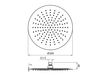 Scheme Ceiling mounted shower head Graff AQUA-SENSE 5124250 Minimalism / High-Tech