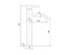 Scheme Wash basin mixer 2389300 Silver Scheme Wash basin mixer Graff QUBIC TRE 2389300 Minimalism / High-Tech