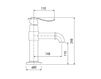 Scheme Wash basin mixer Graff BALI 2143000 Minimalism / High-Tech