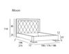Scheme Bed MOON Atelier do Estofo Tech Specs - Index MOON BEDS Contemporary / Modern