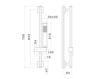 Scheme Shower bar Newform X-SENSE 62556 Contemporary / Modern