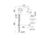 Scheme Wash basin mixer 44660000A151 Silver Scheme Wash basin mixer Mamoli Alfa-Beta 44660000A151