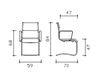 Scheme Armchair DAFNE Manerba spa 2018 ST107F10.PLB Contemporary / Modern