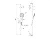 Scheme Shower bar Bongio SLIDING RAIL 972CR00