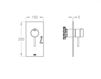 Scheme Thermostatic mixer FIR CleoSteel 48 48.8015.8.50.00