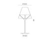 Scheme Table lamp Lucitalia Lucitalia Light 02315 PRAGMA TAVOLO "TOUCH" Contemporary / Modern