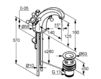 Scheme Wash basin mixer Kludi Adlon 510104520 Contemporary / Modern