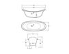 Scheme Bath tub Olympia Ceramica Impero VARO Contemporary / Modern