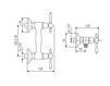 Scheme Wall mixer 7507/s chromium-plated Scheme Wall mixer Olympia Ceramica Impero 7507/s Contemporary / Modern