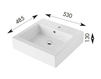 Scheme Countertop wash basin Olympia Ceramica Texture 31VE Contemporary / Modern