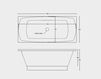 Scheme Bath tub Hidra Ceramica S.r.l. Flat FL 60 Contemporary / Modern