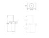 Scheme Toilet brush Hidra Ceramica S.r.l. Piano PI 06 Contemporary / Modern