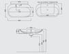 Scheme Countertop wash basin Hidra Ceramica S.r.l. Abc LO58 Contemporary / Modern
