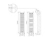 Scheme Towel dryer D.A.S. radiatori d’arredo Generale 041 035 SS Contemporary / Modern