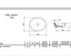 Scheme Countertop wash basin AeT Italia Oval L280 Contemporary / Modern