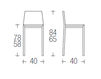 Scheme Bar stool PUK Eurosedia Design S.p.A. 2013 063042022 564022 Contemporary / Modern