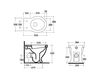Scheme Floor mounted toilet Galassia Ethos 8437NE Contemporary / Modern
