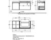 Scheme Wash basin cupboard Keramag Citterio 835520 Contemporary / Modern