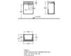 Scheme Wash basin cupboard Keramag Citterio 835146 Contemporary / Modern