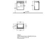 Scheme Wash basin cupboard Keramag Citterio 835145 Contemporary / Modern