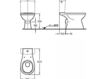 Scheme Floor mounted toilet Keramag Renova Nr. 1 203800 Contemporary / Modern