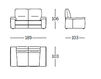 Scheme Sofa Polo Divani 2014 ANDREW 020 Contemporary / Modern
