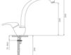 Scheme Wash basin mixer Effepi Cucina J30171 Contemporary / Modern