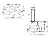 Scheme Floor mounted toilet Galassia Midas 8962PT 8964PT Contemporary / Modern