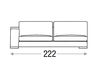 Scheme Sofa MARK Primafila Book MK04300 Contemporary / Modern