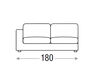 Scheme Sofa REY Primafila Book RY05300 Contemporary / Modern