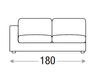 Scheme Sofa REY Primafila Book RY04300 white Contemporary / Modern